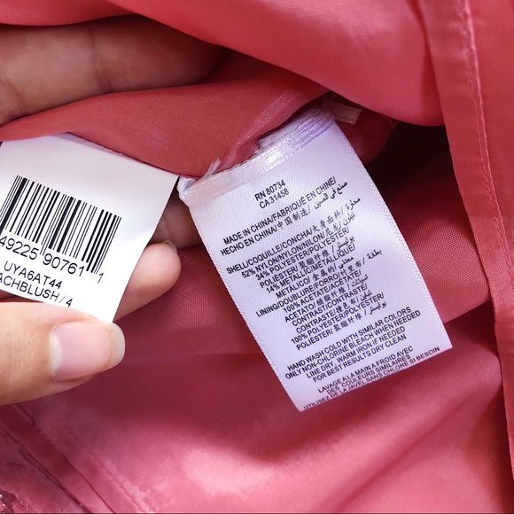 BCBGMaxAzria • pink silver metallic cocktail dress - Picture 5 of 7